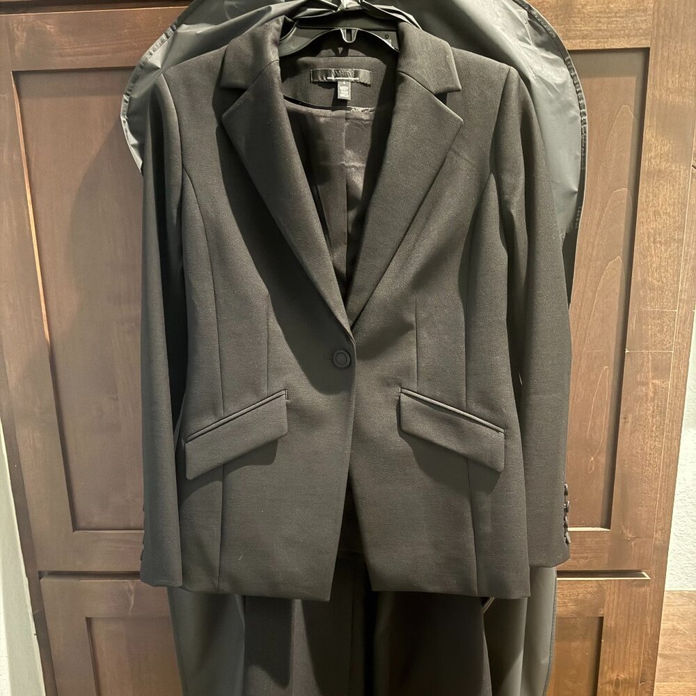 WHBM® Cropped One-Button Blazer/ High-Rise Blake Slim Boot Pant